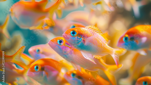 Beautiful goldfish close-up. © SashaMagic