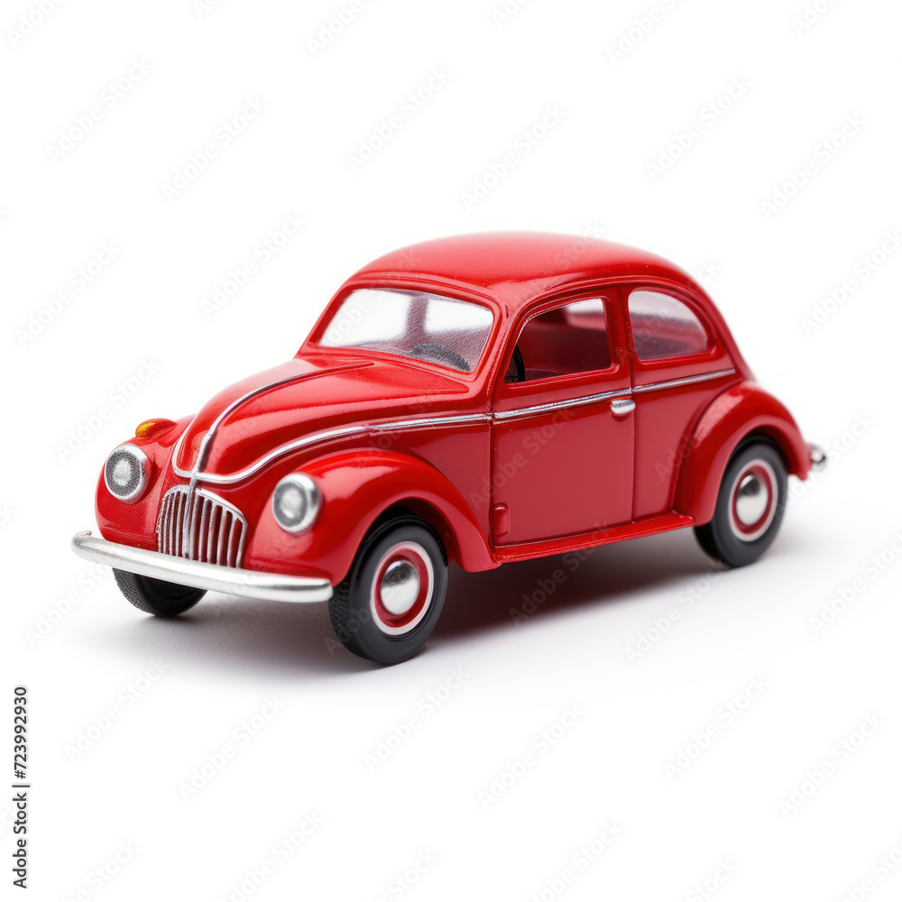 small car toy on white background