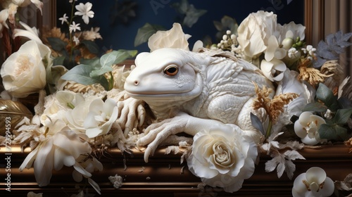australian white tree frog sitting UHD Wallpaper