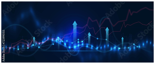 Investment finance chart,stock market business.