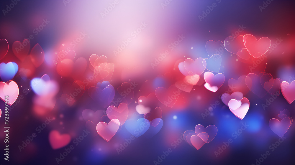 Abstract Bokeh Hearts Valentine Day Background,,
A heart background with blue and pink hearts
