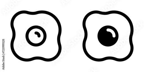 Editable omelet, fried egg vector icon. Part of a big icon set family. Perfect for web and app interfaces, presentations, infographics, etc