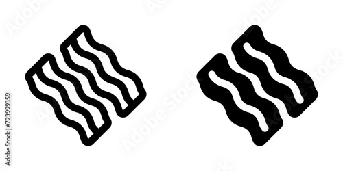 Editable bacon vector icon. Part of a big icon set family. Perfect for web and app interfaces, presentations, infographics, etc photo