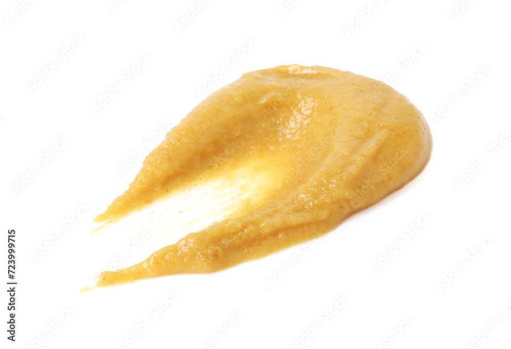 Fresh tasty mustard sauce isolated on white Fresh tasty mustard sauce isolated on white