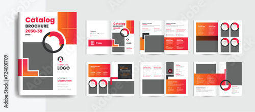 Modern a4 product catalog brochure design or product price list template fully editable text & vector file