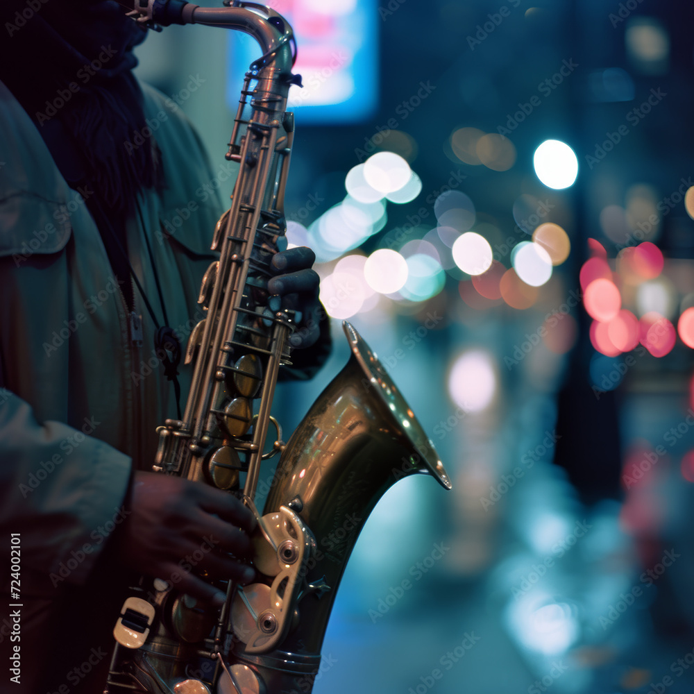 Fototapeta premium Saxophone Player