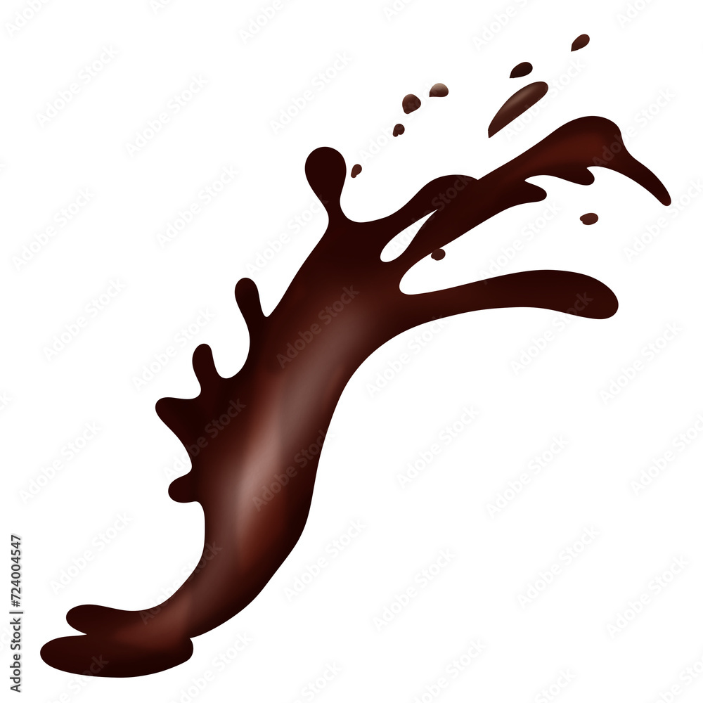 chocolate splash on white background chocolate splash on white background