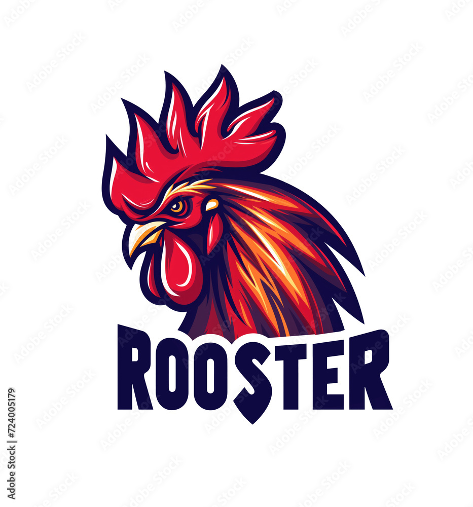 head of rooster isolated head of rooster isolated