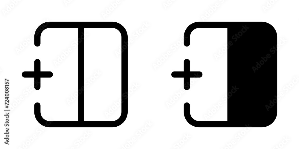 Editable add column to the left vector icon. Part of a big icon set family. Perfect for web and app interfaces, presentations, infographics, etc Editable add column to the left vector icon. Part of a big icon set family. Perfect for web and app interfaces, presentations, infographics, etc