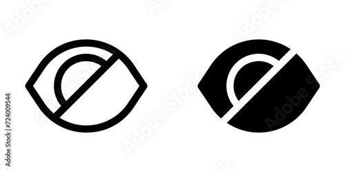 Editable visual impairment vector icon. Part of a big icon set family. Perfect for web and app interfaces, presentations, infographics, etc