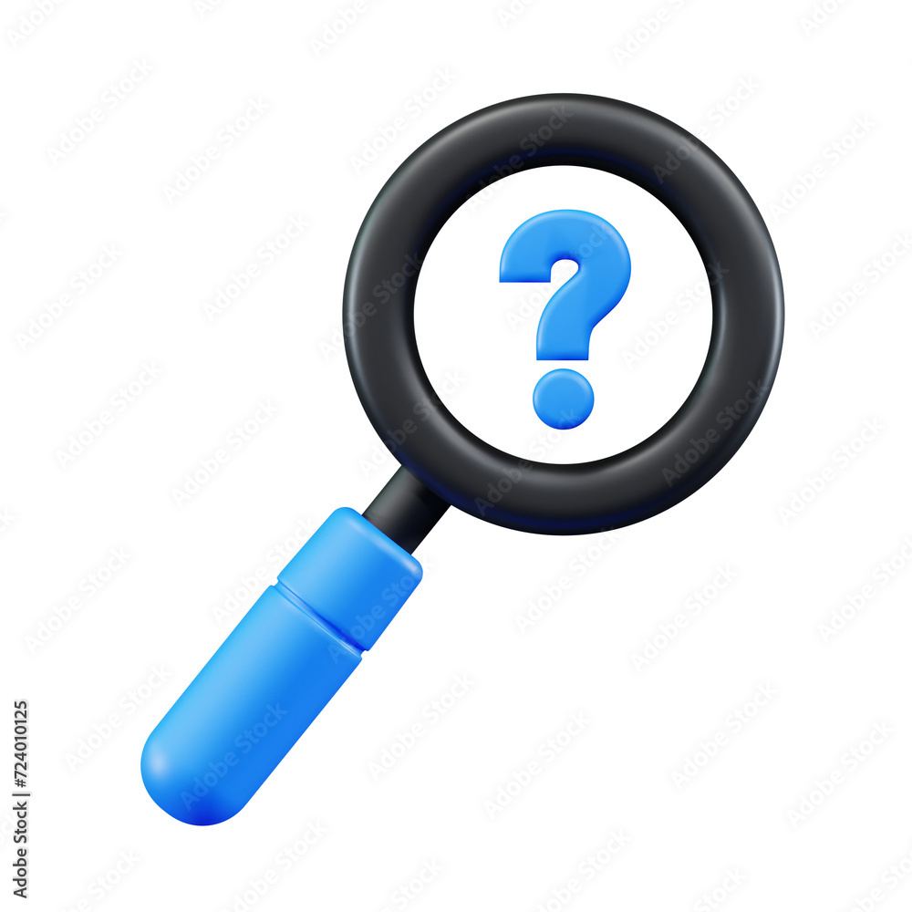 Magnifier zoom 3D icon with simple and minimalist design for education and learning or even app, website, and game Magnifier zoom 3D icon with simple and minimalist design for education and learning or even app, website, and game