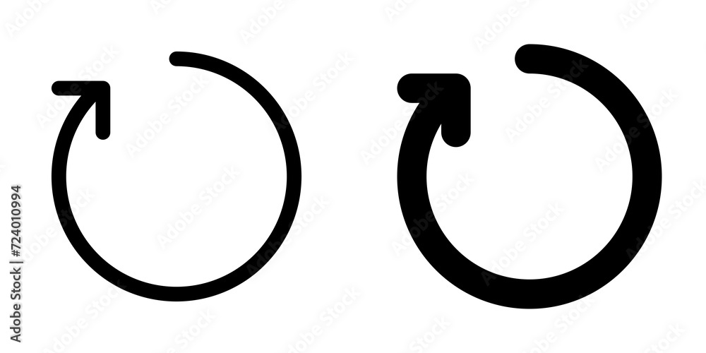 Editable vector refresh arrow icon. Part of a big icon set family. Perfect for web and app interfaces, presentations, infographics, etc Editable vector refresh arrow icon. Part of a big icon set family. Perfect for web and app interfaces, presentations, infographics, etc