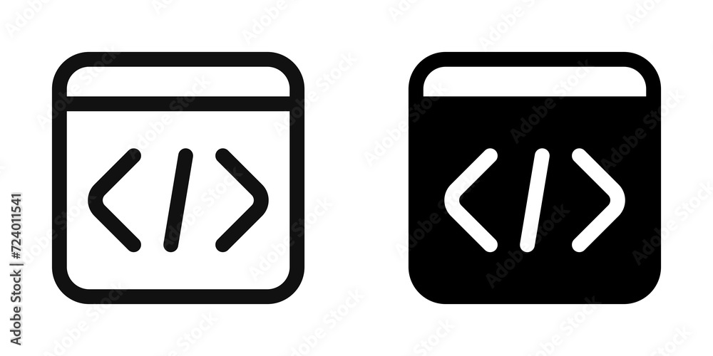 Editable vector web programming icon. Part of a big icon set family. Perfect for web and app interfaces, presentations, infographics, etc Editable vector web programming icon. Part of a big icon set family. Perfect for web and app interfaces, presentations, infographics, etc