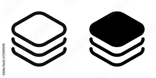 Editable vector layers icon. Part of a big icon set family. Perfect for web and app interfaces, presentations, infographics, etc