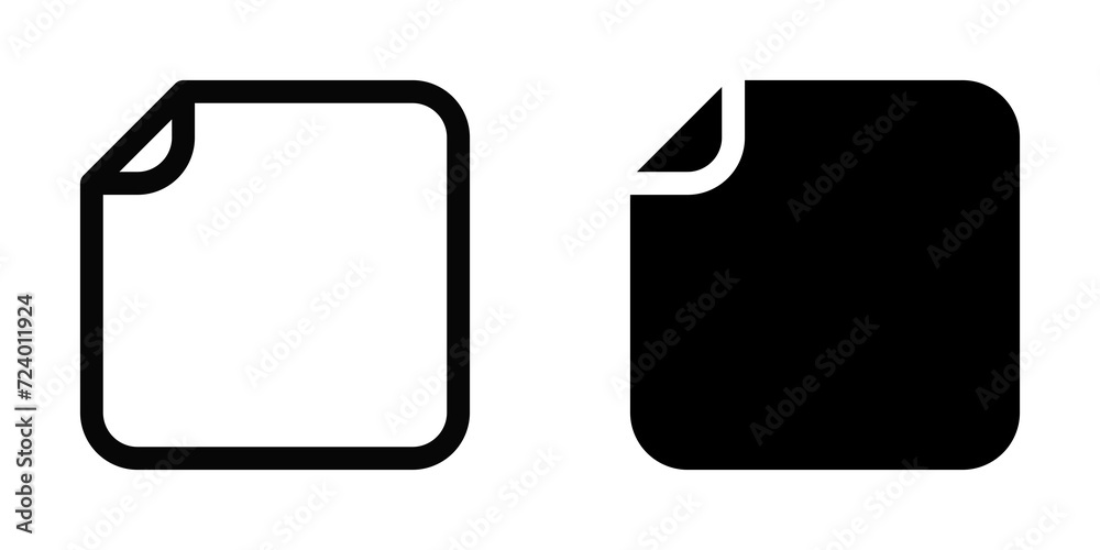 Editable vector blank empty file icon. Part of a big icon set family. Perfect for web and app interfaces, presentations, infographics, etc