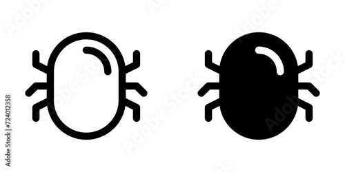 Editable vector computer system bug virus icon. Part of a big icon set family. Perfect for web and app interfaces, presentations, infographics, etc