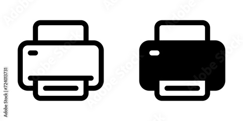 Editable vector print printer icon. Part of a big icon set family. Perfect for web and app interfaces, presentations, infographics, etc