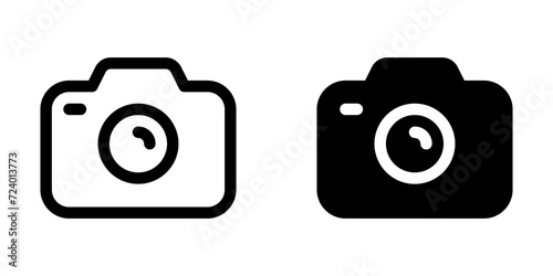 Editable vector photo digital camera icon. Part of a big icon set family. Perfect for web and app interfaces, presentations, infographics, etc