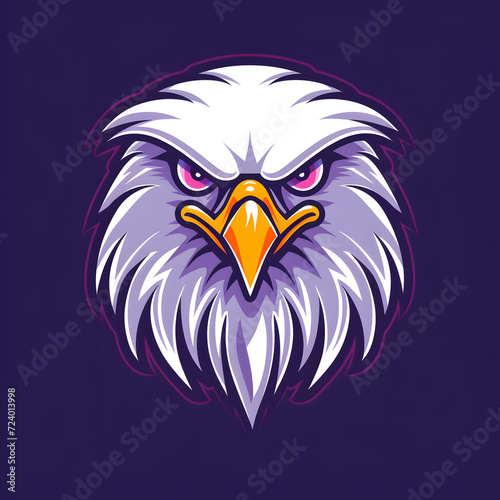 Mascot logo eagle head illustration