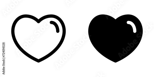 Editable vector heart love favorite bookmark icon. Part of a big icon set family. Perfect for web and app interfaces, presentations, infographics, etc