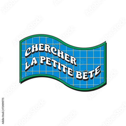 sticker chercher la petite bête