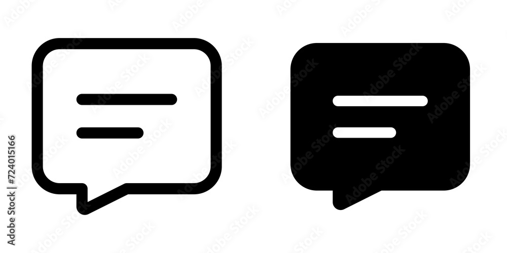 Vector text message icon. Black, white background. Perfect for app and web interfaces, infographics, presentations, marketing, etc. Vector text message icon. Black, white background. Perfect for app and web interfaces, infographics, presentations, marketing, etc.
