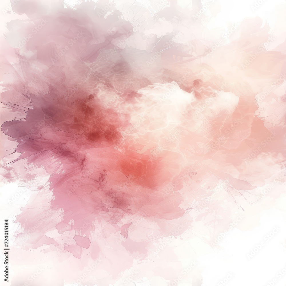 Fototapeta premium Abstract painting with soft pink and purple colors