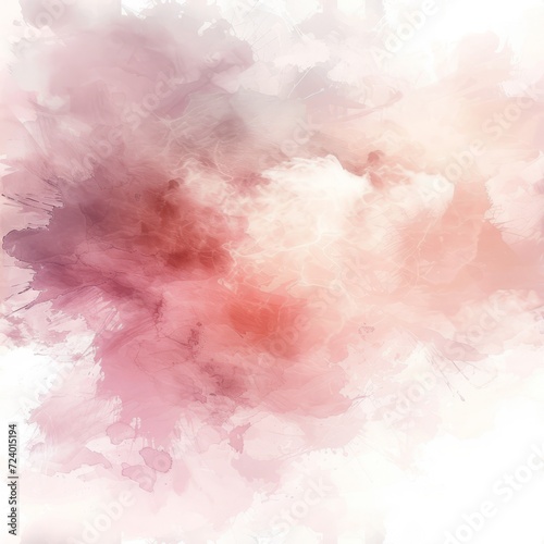 Abstract painting with soft pink and purple colors