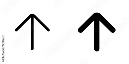 Vector single arrow chevron up icon. Black, white background. Perfect for app and web interfaces, infographics, presentations, marketing, etc.