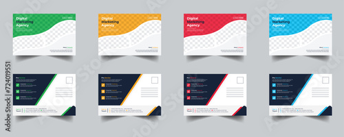 Modern Creative Corporate Post Card Template, Vector Template for Opening Invitation Editable, Professional Business Postcard Design, Event Card Design, Invitation Design, Direct Mail EDDM Template