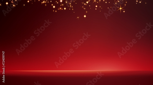 Holiday decorative border, festive background with festive star decoration