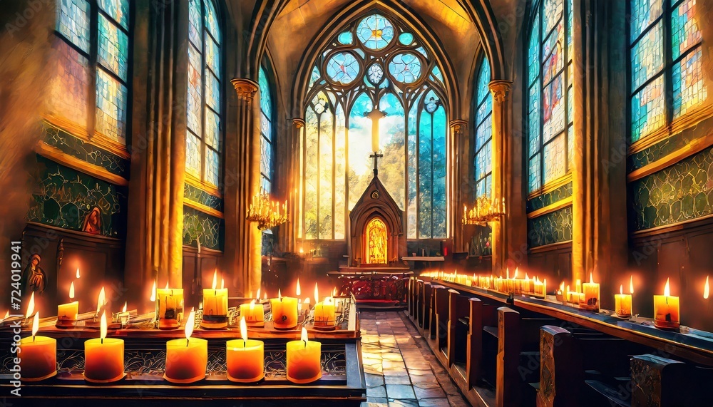 Fototapeta premium interior of the church