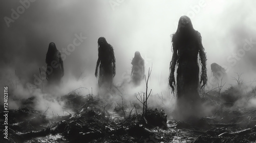 Zombies im Nebel photo