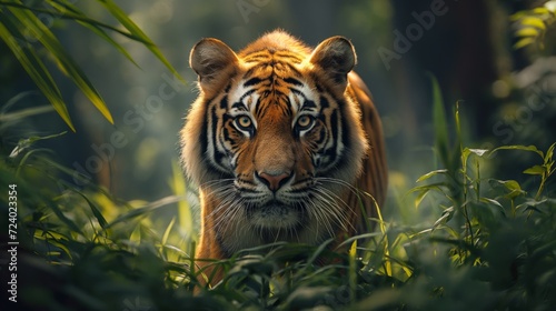 Tiger Lurking in the Underbrush