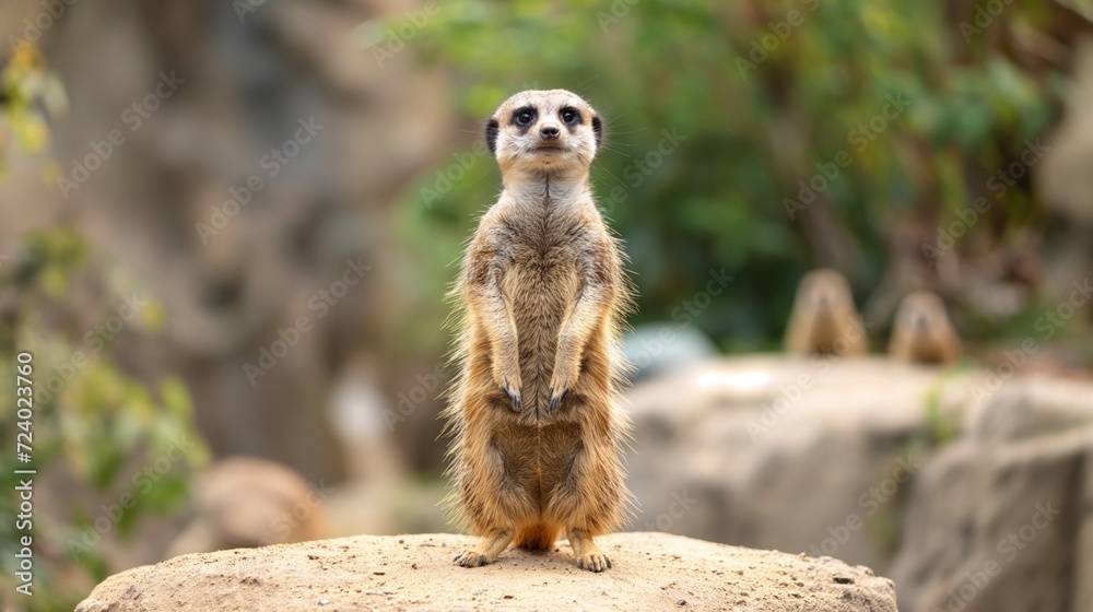 Fototapeta premium Meerkat Surveying the Area