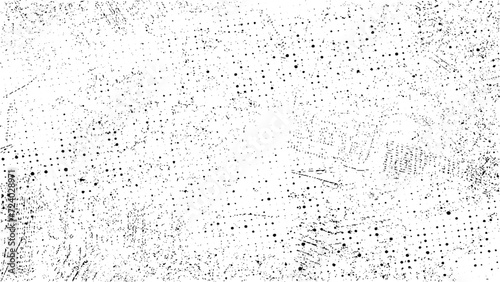 Abstract background. Monochrome texture. Grunge black and white pattern. Monochrome particles abstract texture. Dark design background surface.