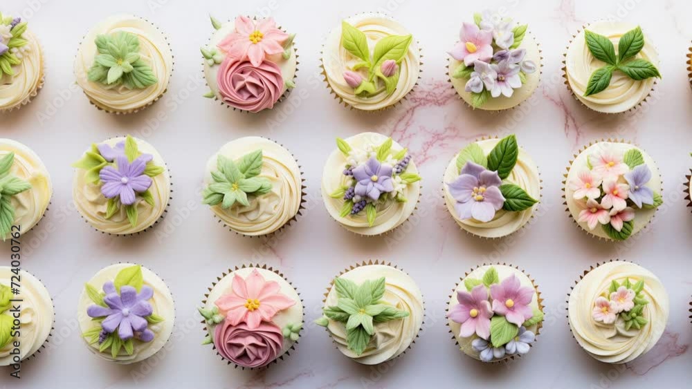 Spring Floral Cupcakes Spring Floral Cupcakes