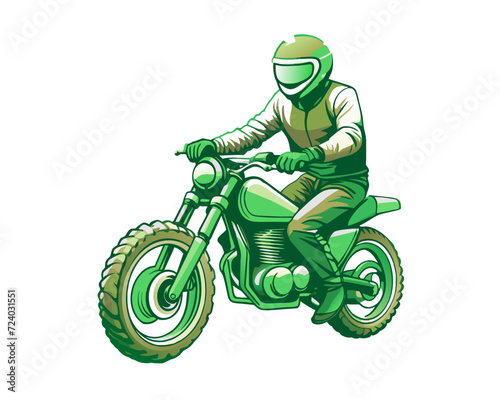 motorcross t shirt design illustration vector