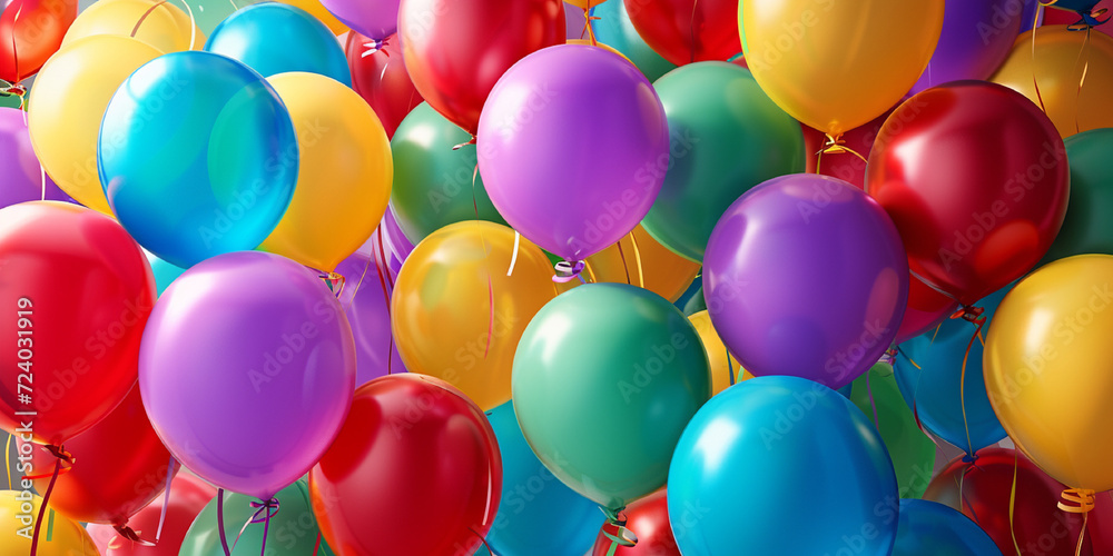 Background with the image of multicoloured balloons Background with the image of multicoloured balloons