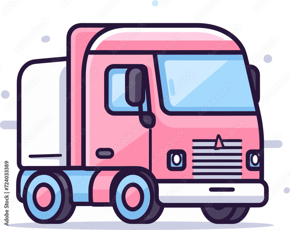 Vectorized Transport Commercial Vehicle Illustrations Commercial Vehicle Fleet Icons Vectorized Illustrations