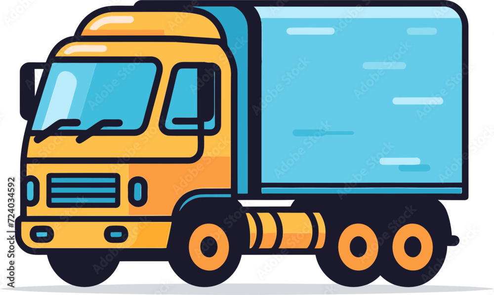 Vectorized Fleet Chronicles Commercial Vehicle Illustration Saga Graphic Journeys Commercial Vehicle Vector Odyssey