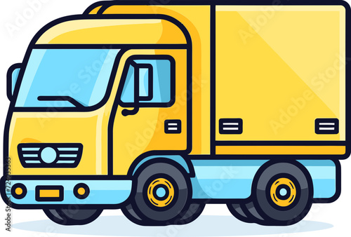 Illustrate Fleet Commercial Vehicle Vector Chronicles Vectorized Roadmaps Commercial Vehicle Vector Panorama