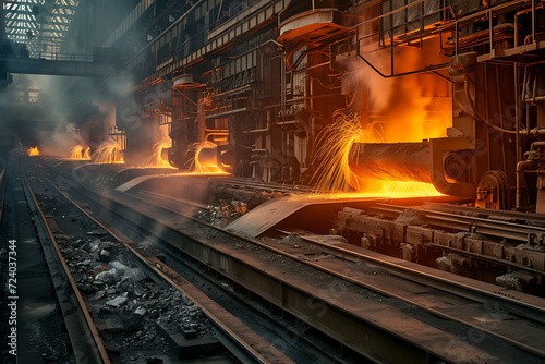 steel smelting and steel production plants, steel industry