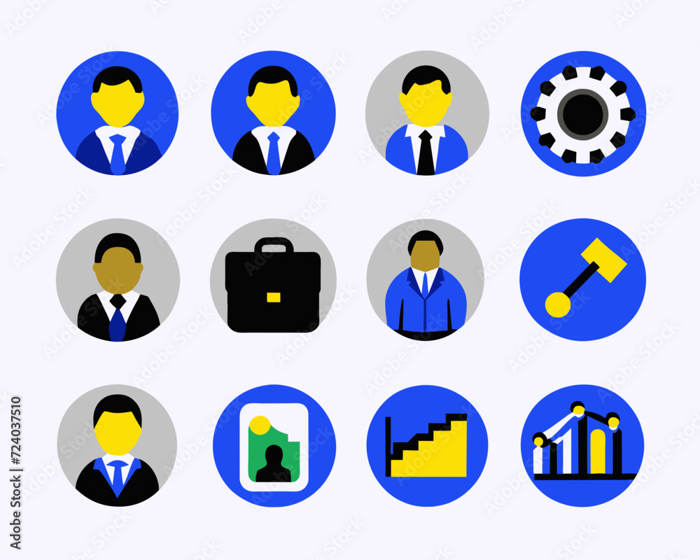 Fototapeta premium icon sheet business