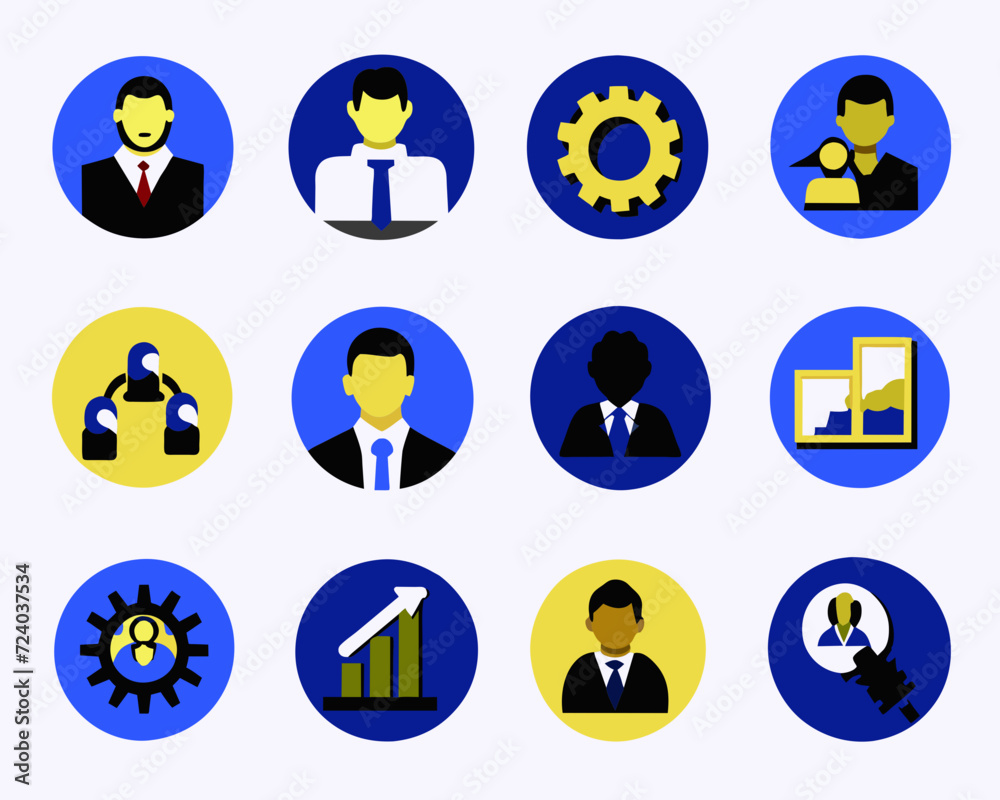 Fototapeta premium icon sheet business