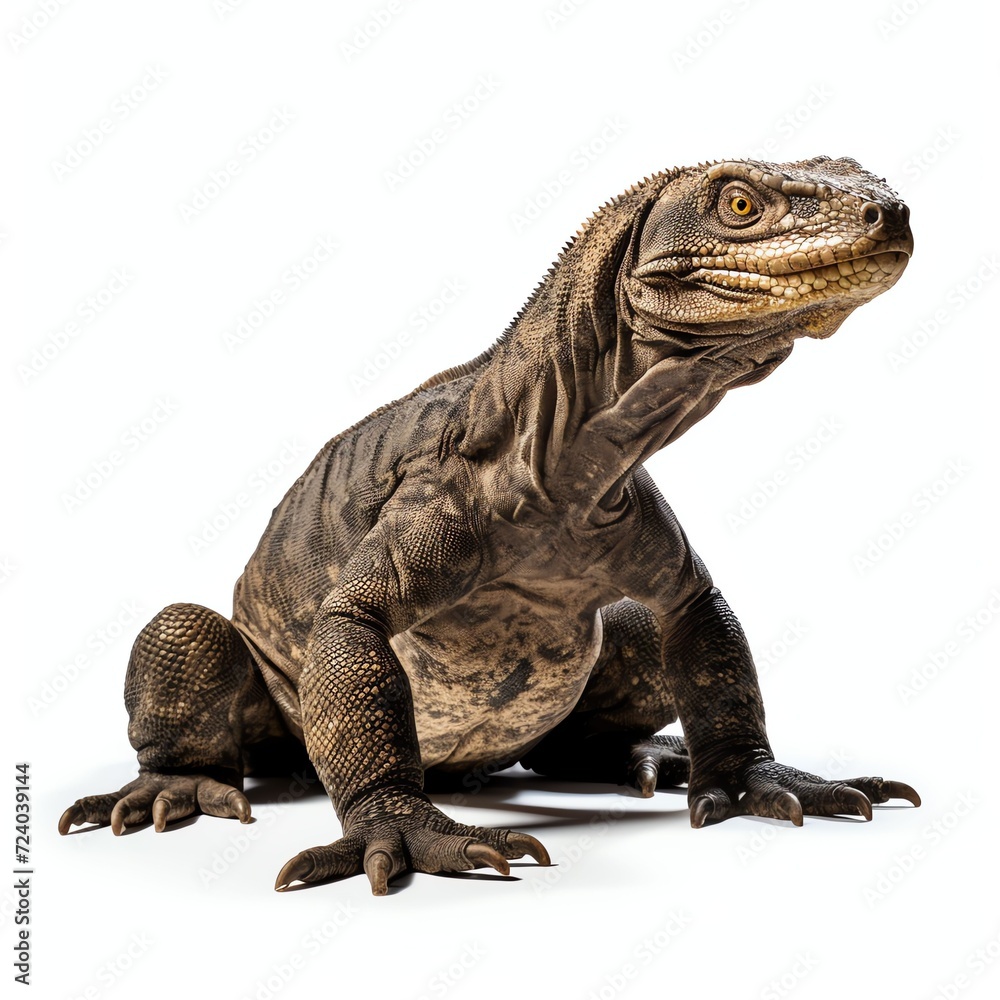 Obraz premium a komodo, studio light , isolated on white background
