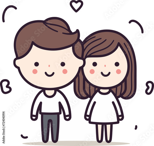 Whimsy and Romance Couple Vector Art Vectorized Connection Couples in Art