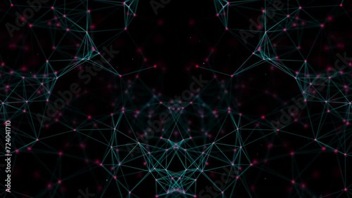Networking Connection lines with color background