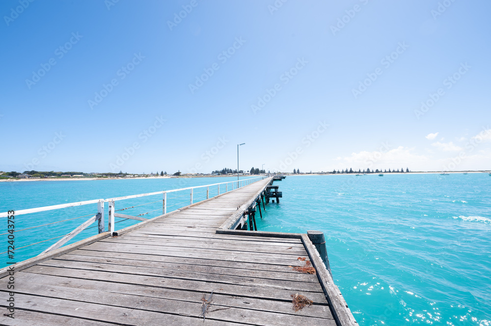La jetée de Beachport en Australie, Australie-Méridionale