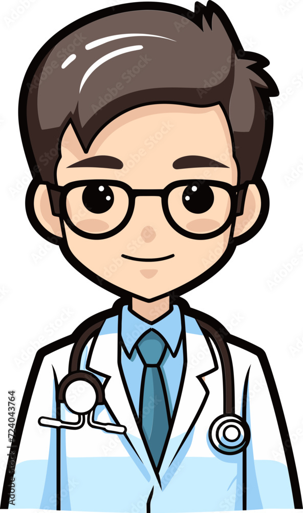 Illustrated Doctors Artistic Depictions of Health Doctor Vectors Depicting Lifelike Medical Care